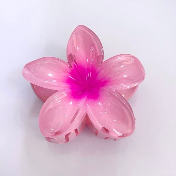 Hårklämma Blomma Stor - Lyxigt Hårspänne - Bröllop - Hawaii - Set med 3