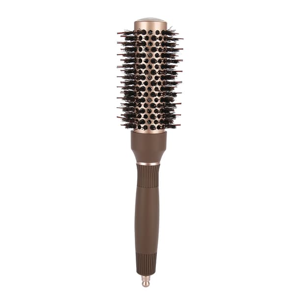 Højkvalitets Anion Antistatisk Rund Hårbørste Salon Styling Børste Kaffe (32mm)