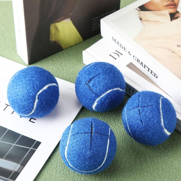 4-pack Blå Tennisboll Möbelskydd för Golv & Stol [JUN] blå blue
