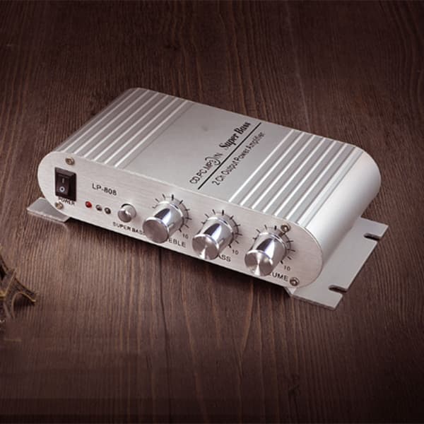 Bilforstærker Digital Stereo Audioforstærker Diskant Bas Volumenjustering Højfølsom Forstærker