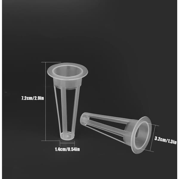 12 White Hydroponic Net Pots, 12-Pack Replacement Grow Baskets for Plants, Compatible with Hydroponic Systems