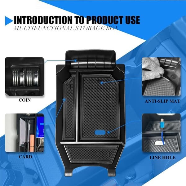 Armlæns opbevaringsboks til 2023 Accord Center Console Organizer Insert Interior Accessories
