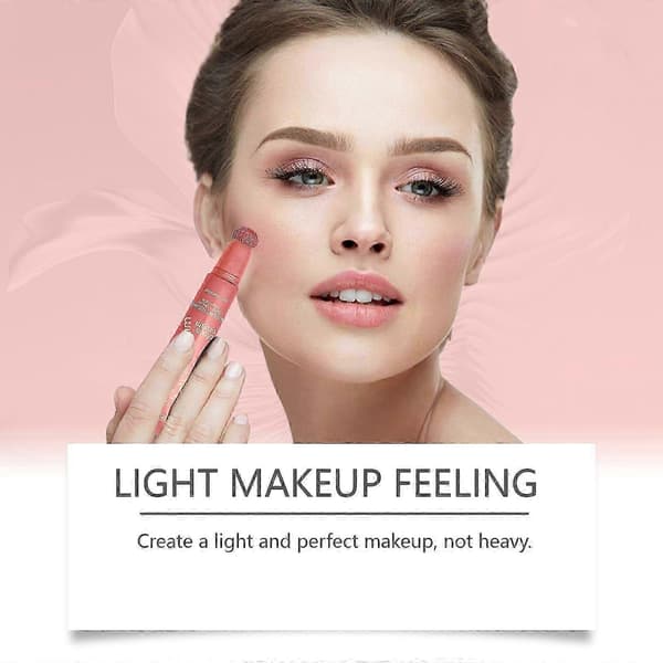 Light Shimmer Berry Blush Cream for Natural Rosy Glow, Easy Application