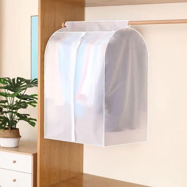 3D dragkedjesäkert klädskydd, breddad kardborredesign, perfekt för förvaring och resor, 60 * 50 * 90 cm