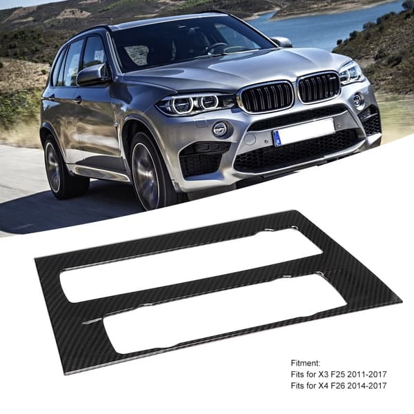 Kolfiberstil Luftkonditionering Volymjusteringsram Trim Passar för X3 2011-2017