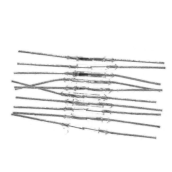 10st 14mm Glas Magnetisk Induktions Reed Switch Magswitch Normalt Öppen No Shytmv