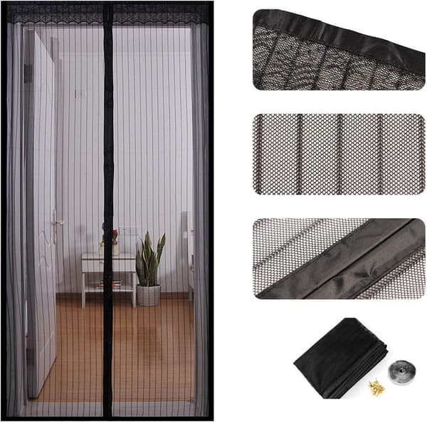 Magnetic Door Mosquito Net, Automatic Closing Curtain Ultra Fi