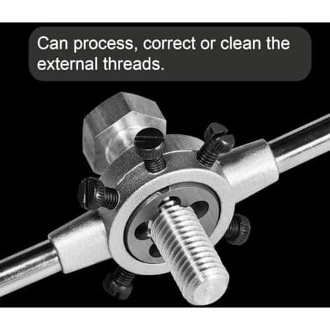 M24 x 1.5 Round Thread Die, Right Hand Thread, Alloy Steel, Thread Repair Tool