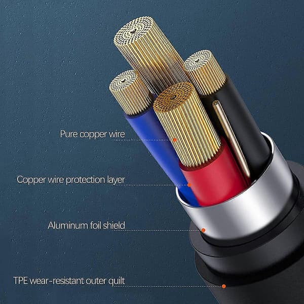 JBC-025B Lightning Han til 3,5 mm Han Lydkabel Bil Lyd Aux-ledning 1m til iPad/iPhone