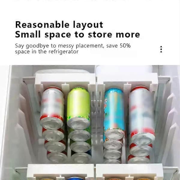 Can Dispenser Beer Soda Storage Rack Refrigerator Organizer Soda Can Drink Bottle Holder