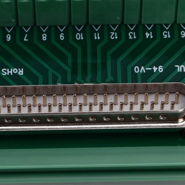 Liitäntäkorttisovitin Anslutningsmodul PCB Breakout Suora Uros Kuorella DC 60V DB37‑G7