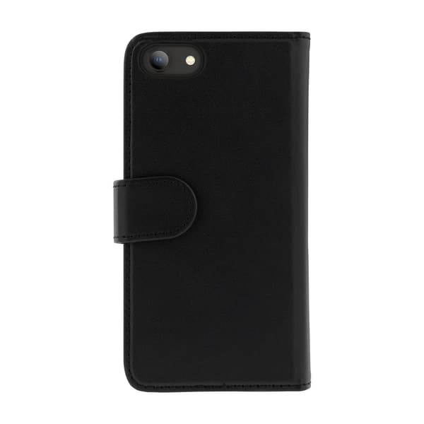 Wallet case 2-i-1, iPhone 6/6s/7/8/SE (2020), magnetisk bagside Svart