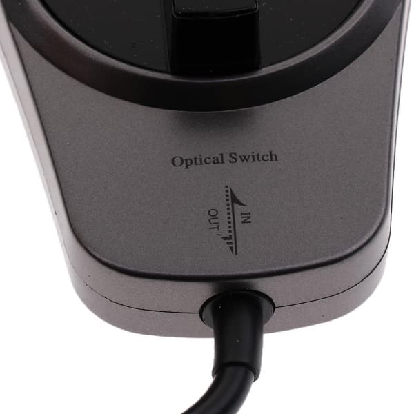 3-ports digitalt optisk fiberkabel kablet Toslink-switch til HDTV CD-afspiller