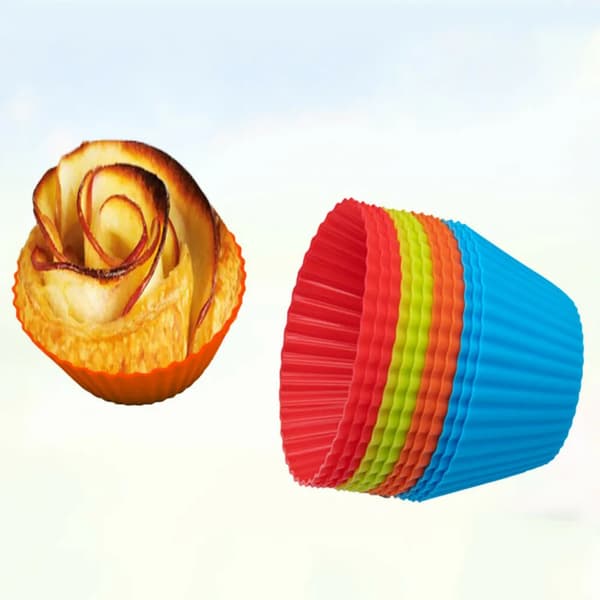 36X Silikone Muffinforme Cupcake Dessert Bageform Foringskopper Mini Muffinforme