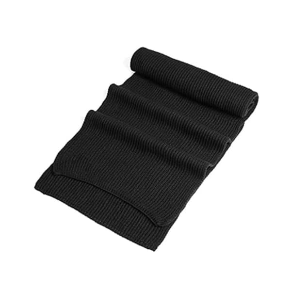 Varm høst- og vinterskjerf, unisex ensfarget vinterhals varmt strikket garnskjerf 180cm