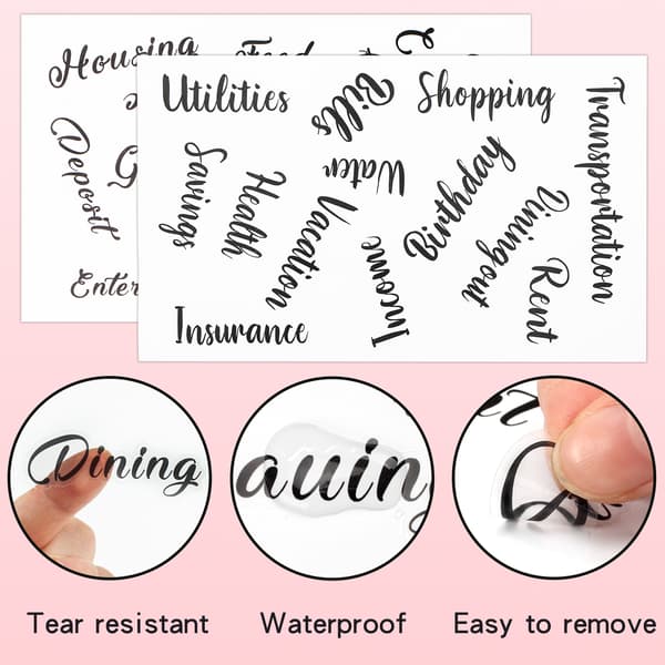 A6 ringperm med budsjettark budsjettplanlegger Rosa Rosa Pink