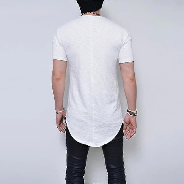 Classic Men's Training T-Shirt, Extra Long White XL