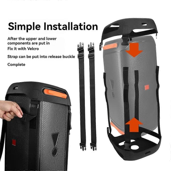 Travel Case for PartyBox 110 Speaker EVA Protective Replacement Cover with Double Shoulder Straps 12 12