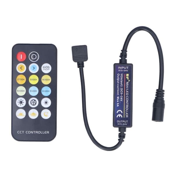 Mini RF-himmennin, LED-värilämpötilasäädin 17 KLB