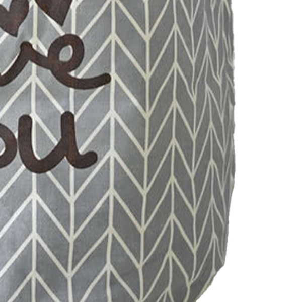 Laundry Basket Cotton Linen Foldable Round Storage Bag for Dirty Clothes Foldable Laundry Hamper for Home Dorm Grey