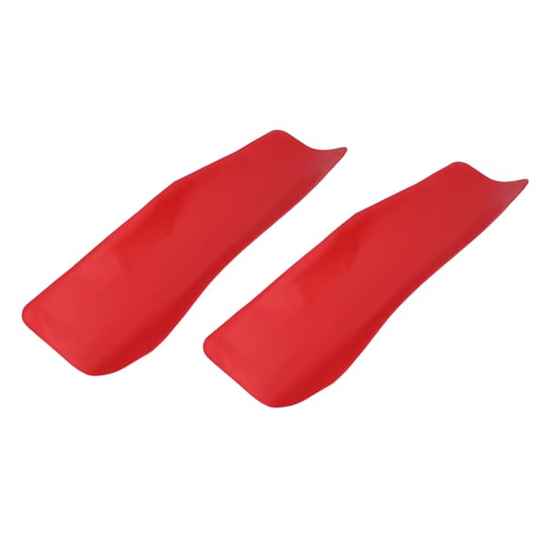 2pcs Oil Drain Tool Flexible Water Drain Guide Funnel Plate 37x17cm Set Kit for Machine Red