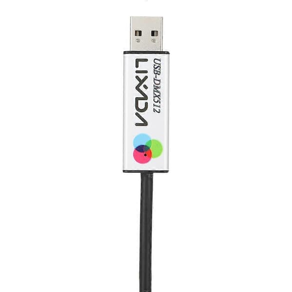 USB til DMX-grænsefladeadapter LED DMX512 Computer PC Scenelyscontroller Lysdæmper (FMY)