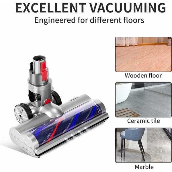 Børste kompatibel med Dyson V7 V8 V10 V11 V15, Direct Drive turbobørstehode,
