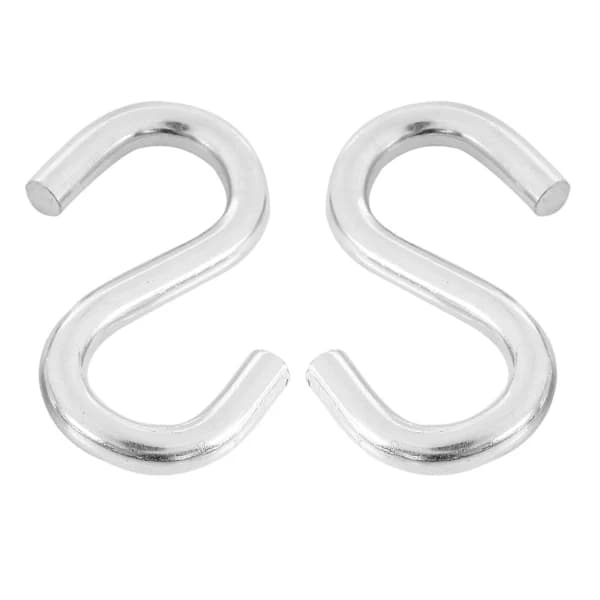 2 kpl raskaat S-muotoiset koukut riippumatto S-koukut työkalukoukut, 7,5 cm pitkät