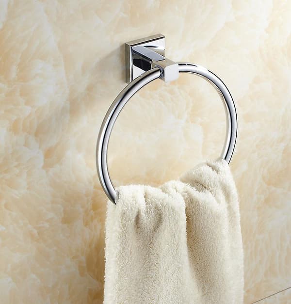 Moen P5860 Donnor Collection 15,9 cm Diameter Moderne Håndklestativ for Bad, Krom