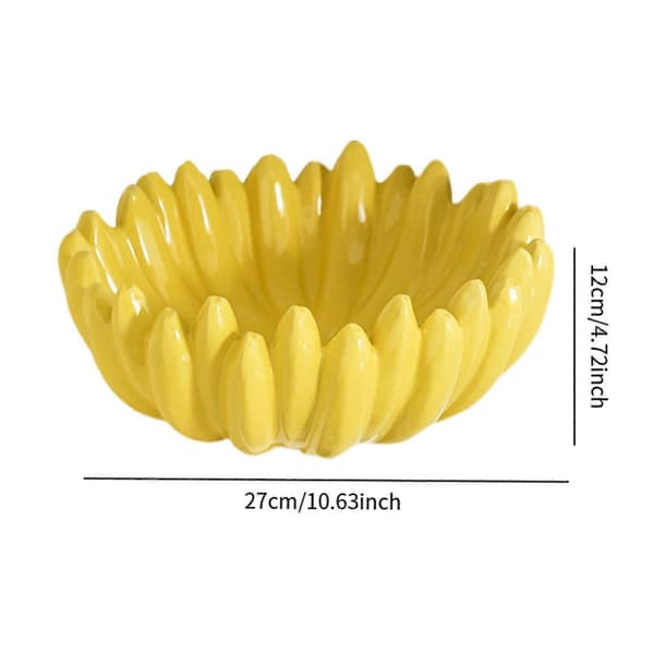 Ceramic Fruit Bowl Creative Snacks Cute Entry Bowl for Kitchen Desk Hotel