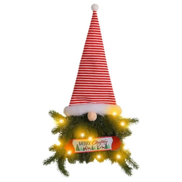 Mini Jul med Lyslenker, Julenisse Julepynt til Juledekorasjon Helligdag