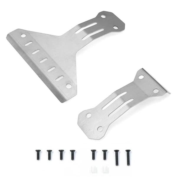Chassis og bageste panserbeskyttelse i rustfrit stål til XV-02 Pro XV02 58707 1/10 RC bil opgraderingsdele