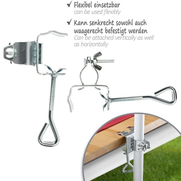 Parasol Base - Parasol Holder for Balustrade or Balcony Table - Parasol Base for Balcony and Terrace (Ø 19-32mm)