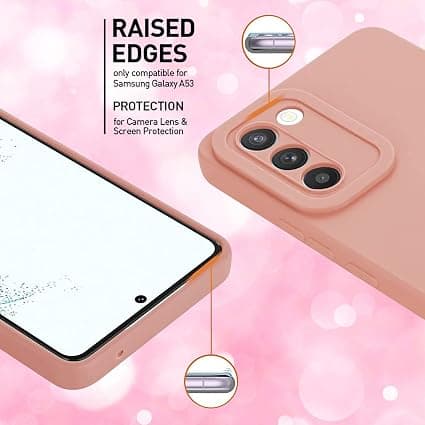 Rosa, Samsung S22 5G-etui med kamerabeskyttelse, høj kvalitet