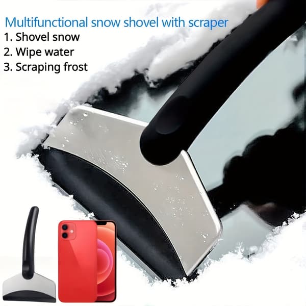 Durable Car Windshield Snow Shovel Snow Removal Scraper Ice Scraper Window Cleaning Tool For All Car Accessories [DB] 1pc 1pc