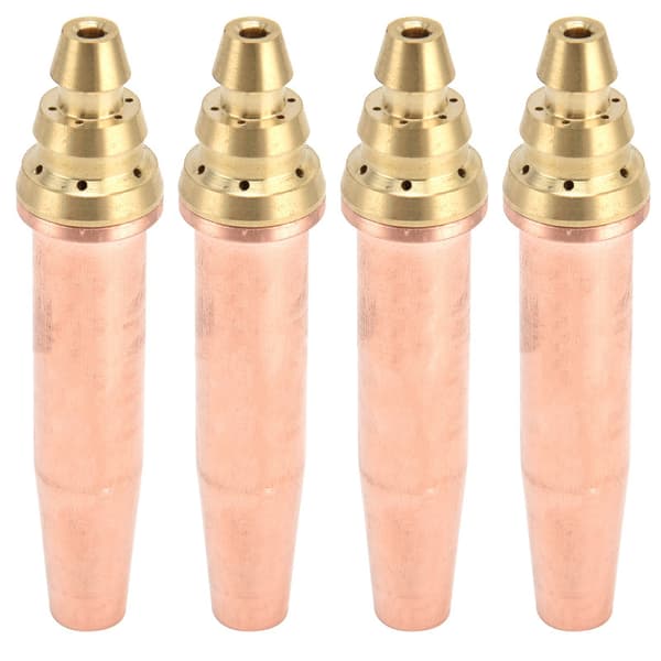 4 Pcs Propane Cutting Torch Tips High Temperature Resistance Fast Cutting Isobaric Cutting Nozzle1#
