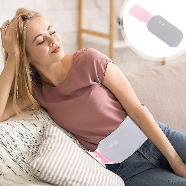 Bærbar Menstruasjonsvarmepute, USB Elektrisk Magevarmbelte