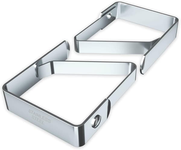 8-delt picnicbordsdug klemme (5X4CM) rustfrit stål bordsdug klemme