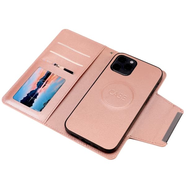 iPhone 12 / 12 Pro - 2-i-1 Magnetdeksel - Rosegull Rosegull Rosegull Rosegull Roséguld Roséguld