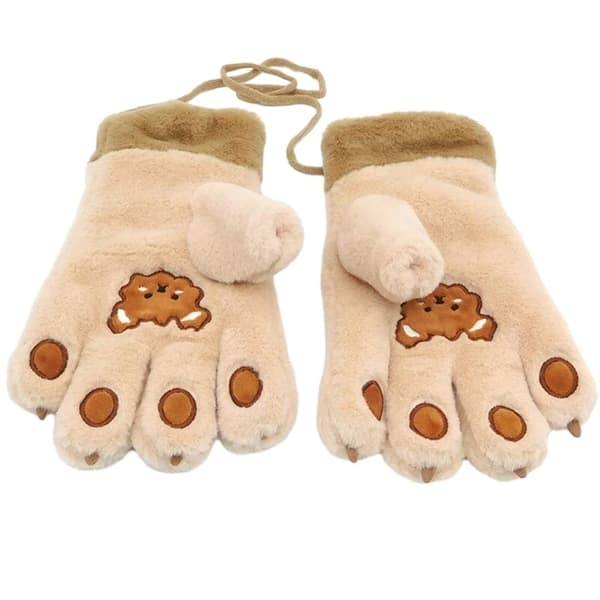 3 par vinterplädhandskar Varma fluffiga handskar Modeaccessoar Handkläder