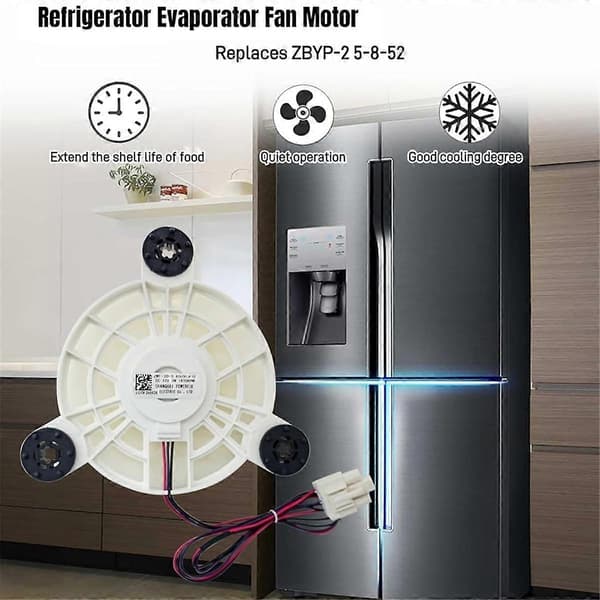 ZWF-30-3 Køleskabsfordamperventilator til køleskabsventilator Reservedele DC12V 2.5W