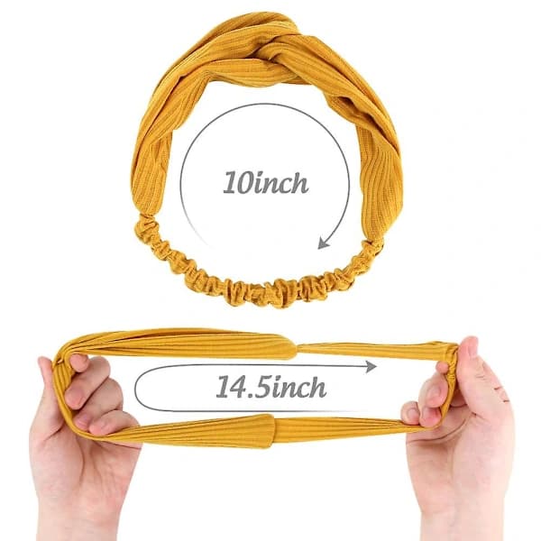 Hårbånd til kvinder, 8 stk. Mode Hårbånd til kvinder Stof Hårbånd Boho Elastiske Hårbånd, Håraccessories