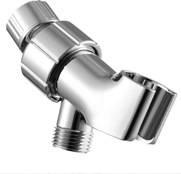 Duschmunstyckeshållare, justerbart duschfäste duscharmfäste för anslutning av duscharm och duschslang Krom Chrome