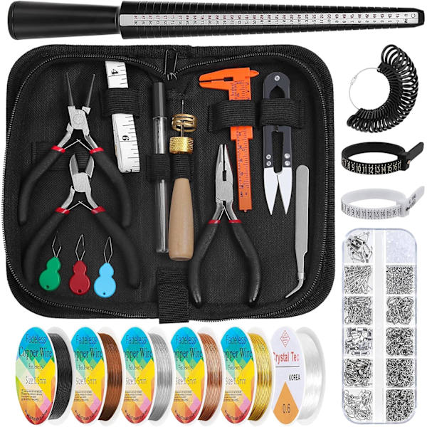 Jewelry Making Kit, Ring Sizer Measuring Tool Kit with