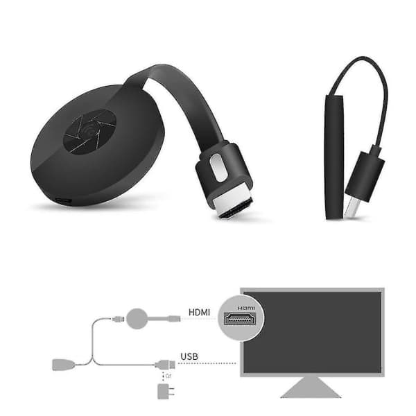 Miracast 1080p G2-4 Generasjon Digital HDMI Media Videostrømmer for Ios/Android