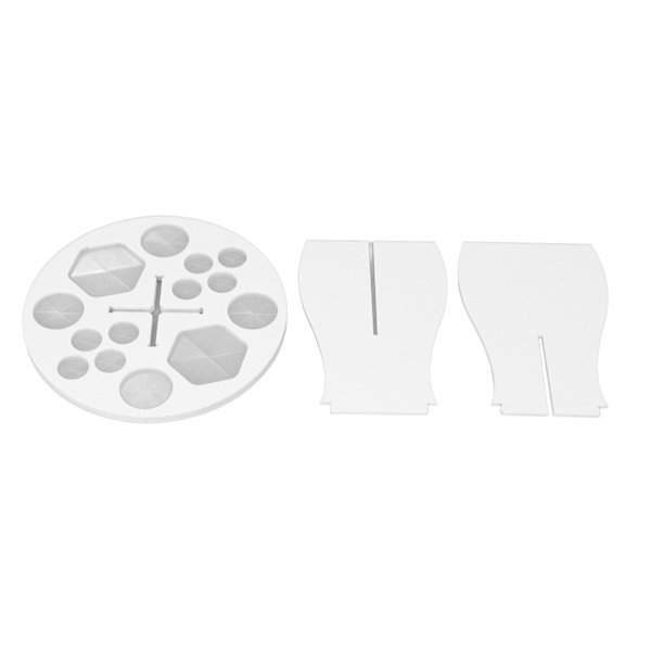 Makeup Brush Drying Rack 14 Holes Multifunctional Makeup Brush Holder for Makeup White