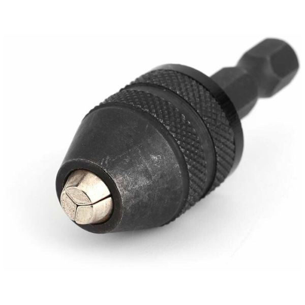 Drill Chuck with 1/4 Inch Quick Change Hex Shank Keyless Drill Chuck