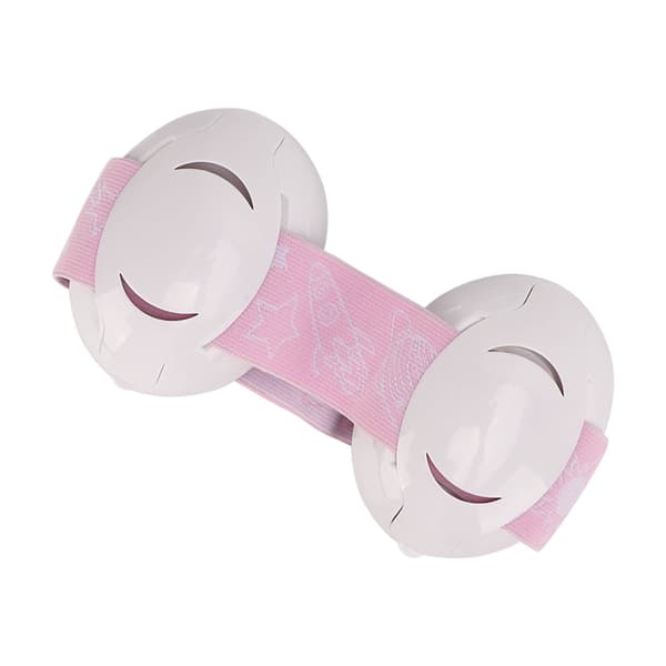 Babyhøreværn Støjreducerende Høreværn Spædbarnshøreværn med Elastisk Hovedbånd til Søvn Rejse Rosa