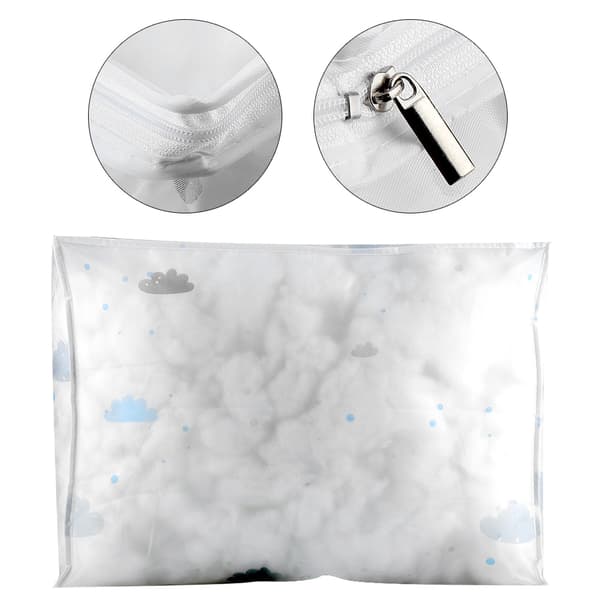1 pc foldable clothes storage bag felt quilt sweater organizer box pouch suitcase (#2)