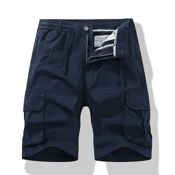 Shorts Herr Cargo Shorts Plus Size Elastisk Midja Dragsko Cargo Shorts Lätta Dragkedja Knapp Multi